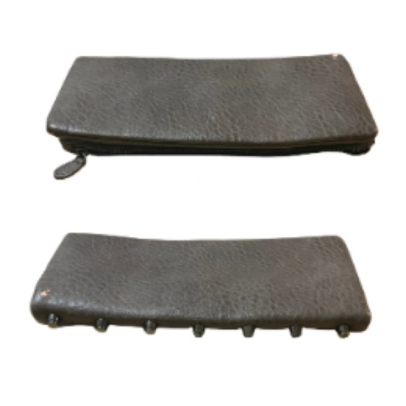 Urban Expressions Studded Foldover Clutch, Brown - Picture 11 of 13